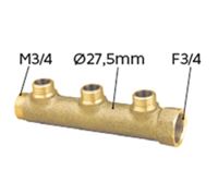 Collecteur MF3/4" - départ 1/2" - entraxe 50 mm