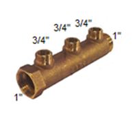 Collecteur MF1" - départ 1/2" - entraxe 50 mm