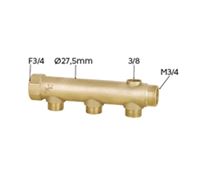 Collecteur MF3/4" - départ 1/2" - entraxe 50 mm