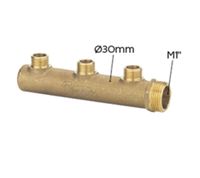 Collecteur M1" - départ 1/2" - entraxe 55 mm - bouchonne