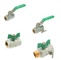 Vannes à sphère laiton vertes