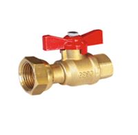 Femelle / femelle écrou tournant - manette papillon rouge