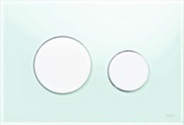 PLAQUE TECE LOOP GLAS BLANC