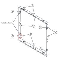 Pré-cadre universel à sceller